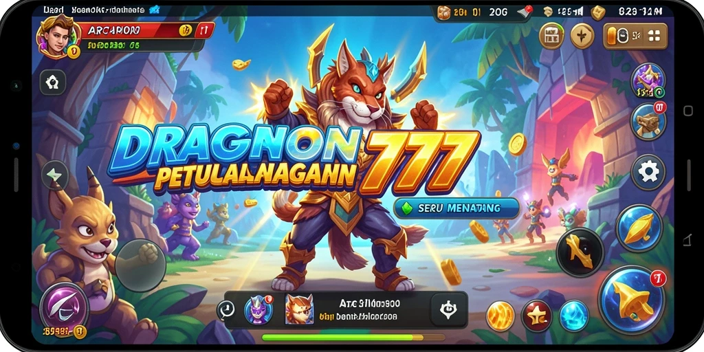 Tampilan dinamis dari gameplay seru DRAGON777.