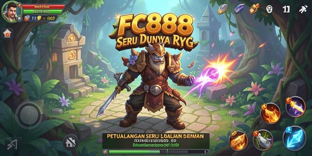 Tangkapan layar menunjukkan karakter beraksi dalam pertarungan RPG yang seru.