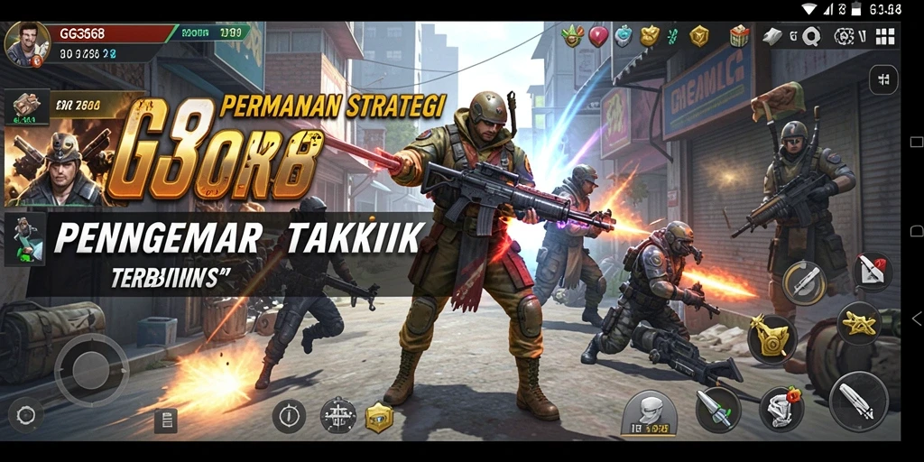 Tampilan gameplay GG368 yang kompleks dan menarik.
