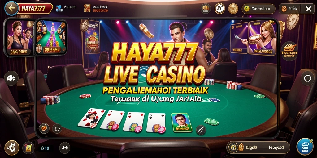 Tampilan gameplay Live Casino yang menarik di HAYA777.