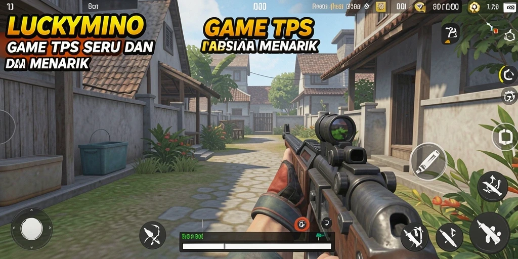 Tampilan gameplay LUCKYMINO yang penuh aksi dan menegangkan.