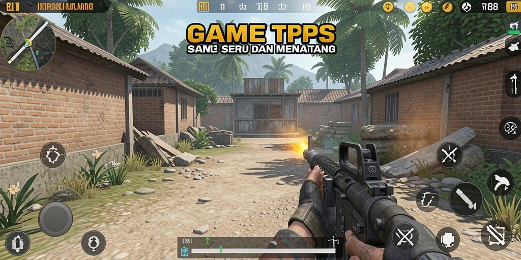 Gameplay intens dan seru dalam RI188, aksi tembak-tembakan yang mendebarkan.