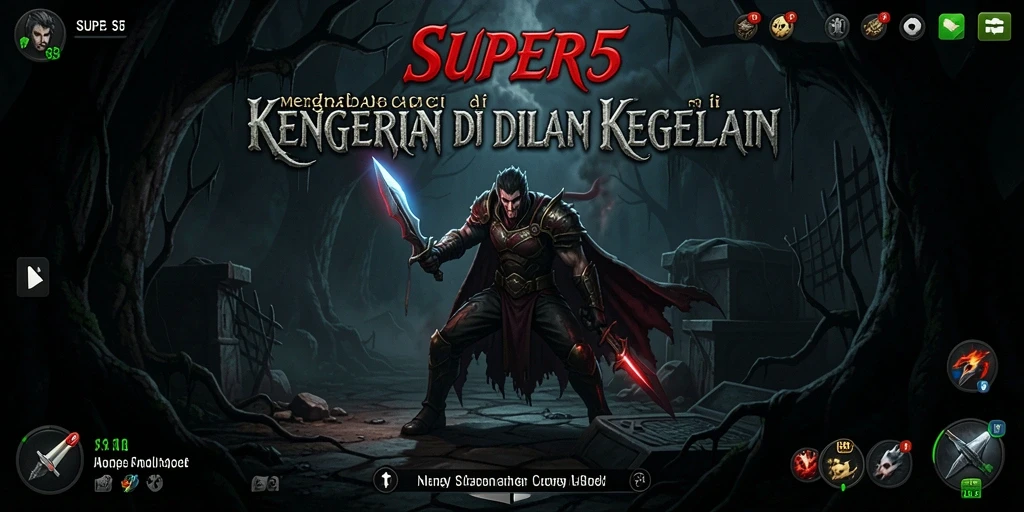 Tampilkan gameplay menyeramkan dari SUPER5 dengan elemen horor mendalam.