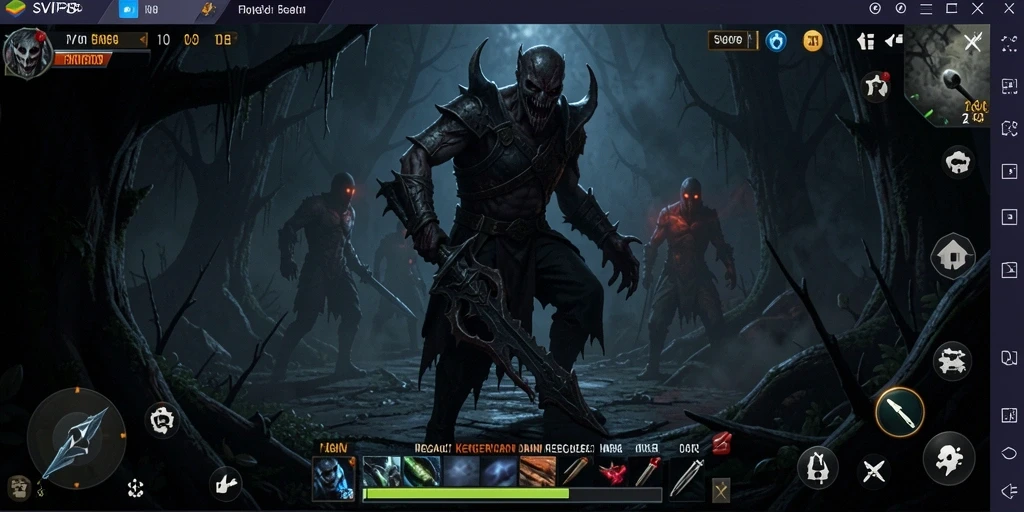 Tampilan menyeramkan dalam gameplay SVIP8 yang mendebarkan.