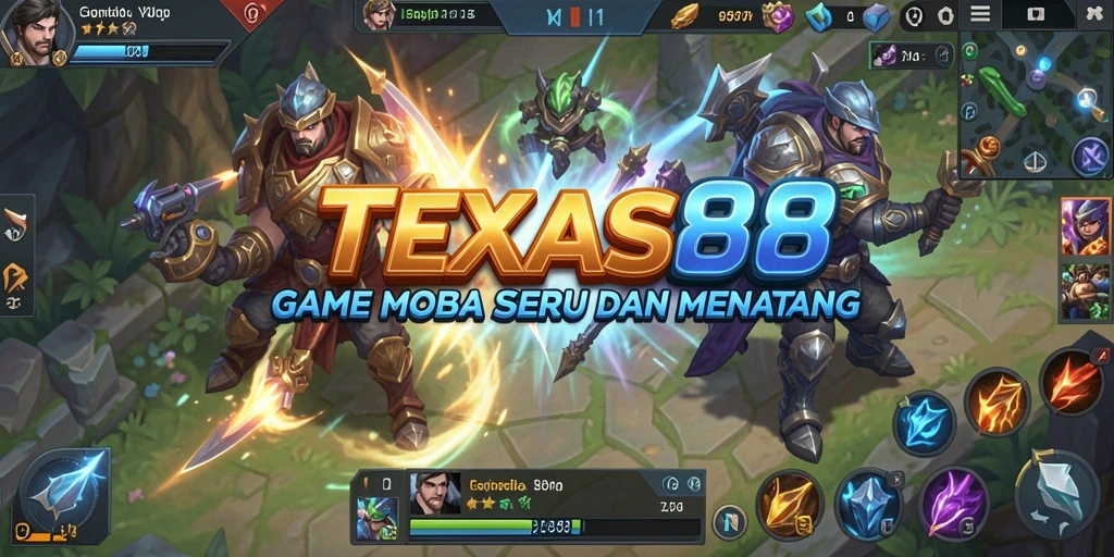 Tampilan gameplay seru dan strategis dalam TEXAS88.